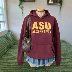 Gildan ASU Arizona State Sun Devils Maroon Hoodie Sweatshirt Unisex Size Large